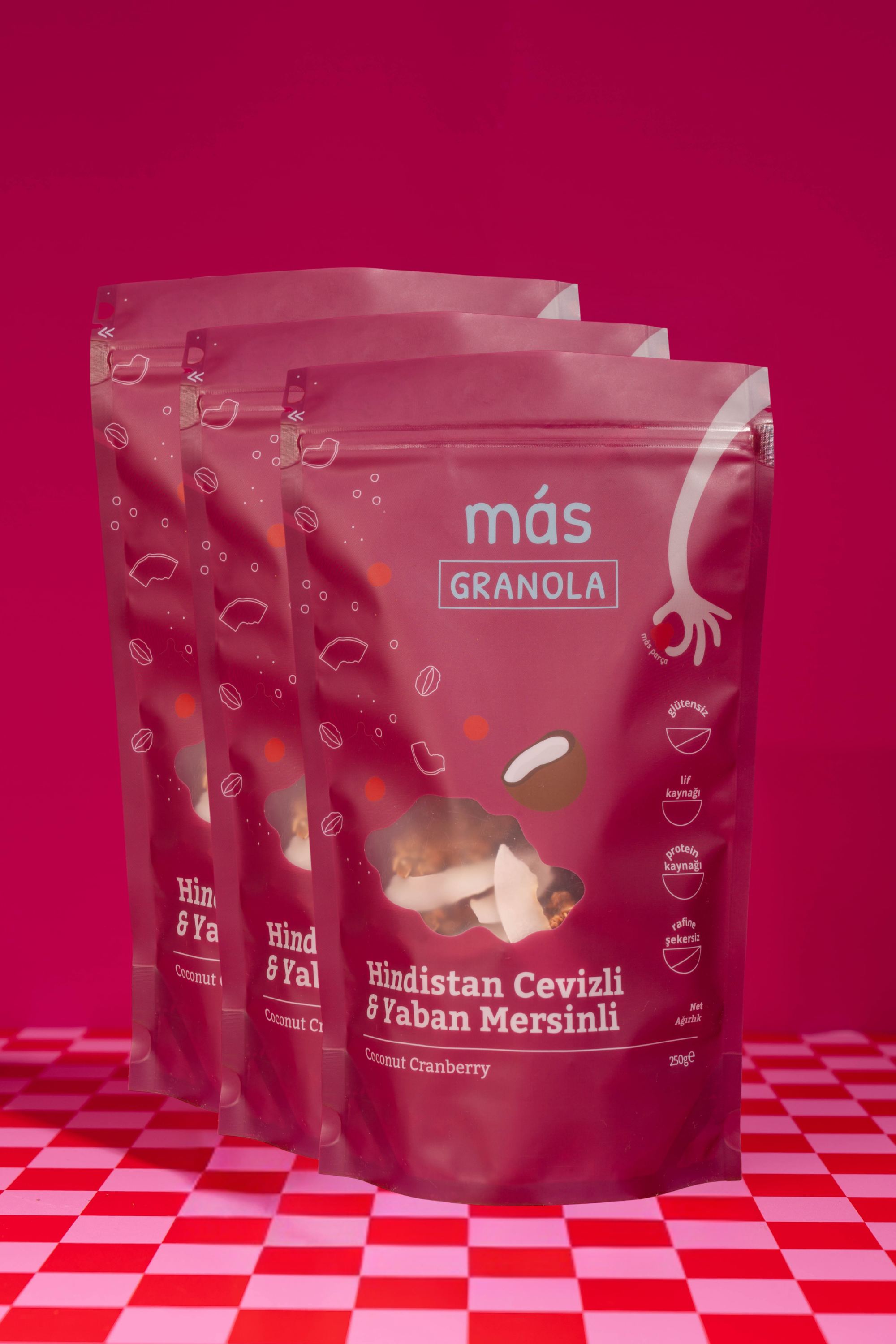 Hindistan Cevizli & Yaban Mersinli Granola 250gr 