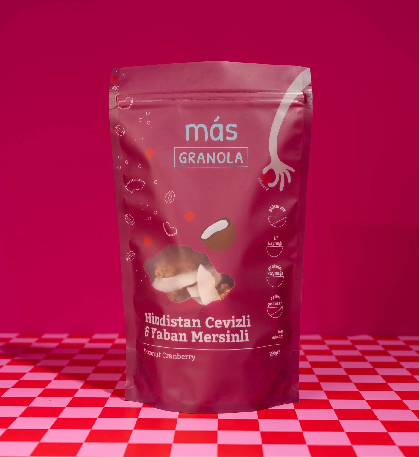 Hindistan Cevizli & Yaban Mersinli Granola 250gr 